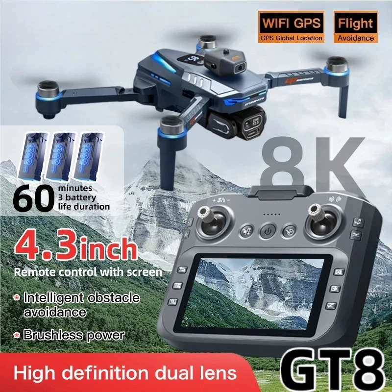 Drone Multispectral - Оригинальный дрон GT8 8K с профессиональной